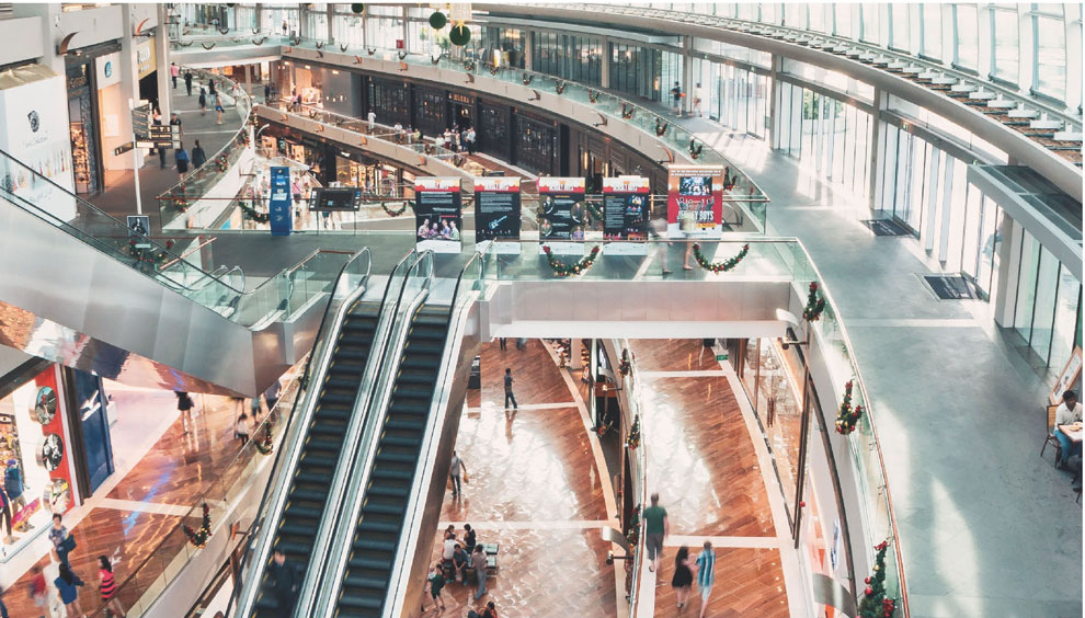 商业广场风幕机