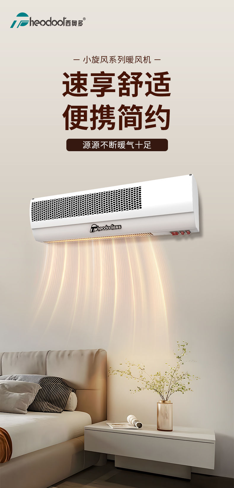 小旋风壁挂暖风机